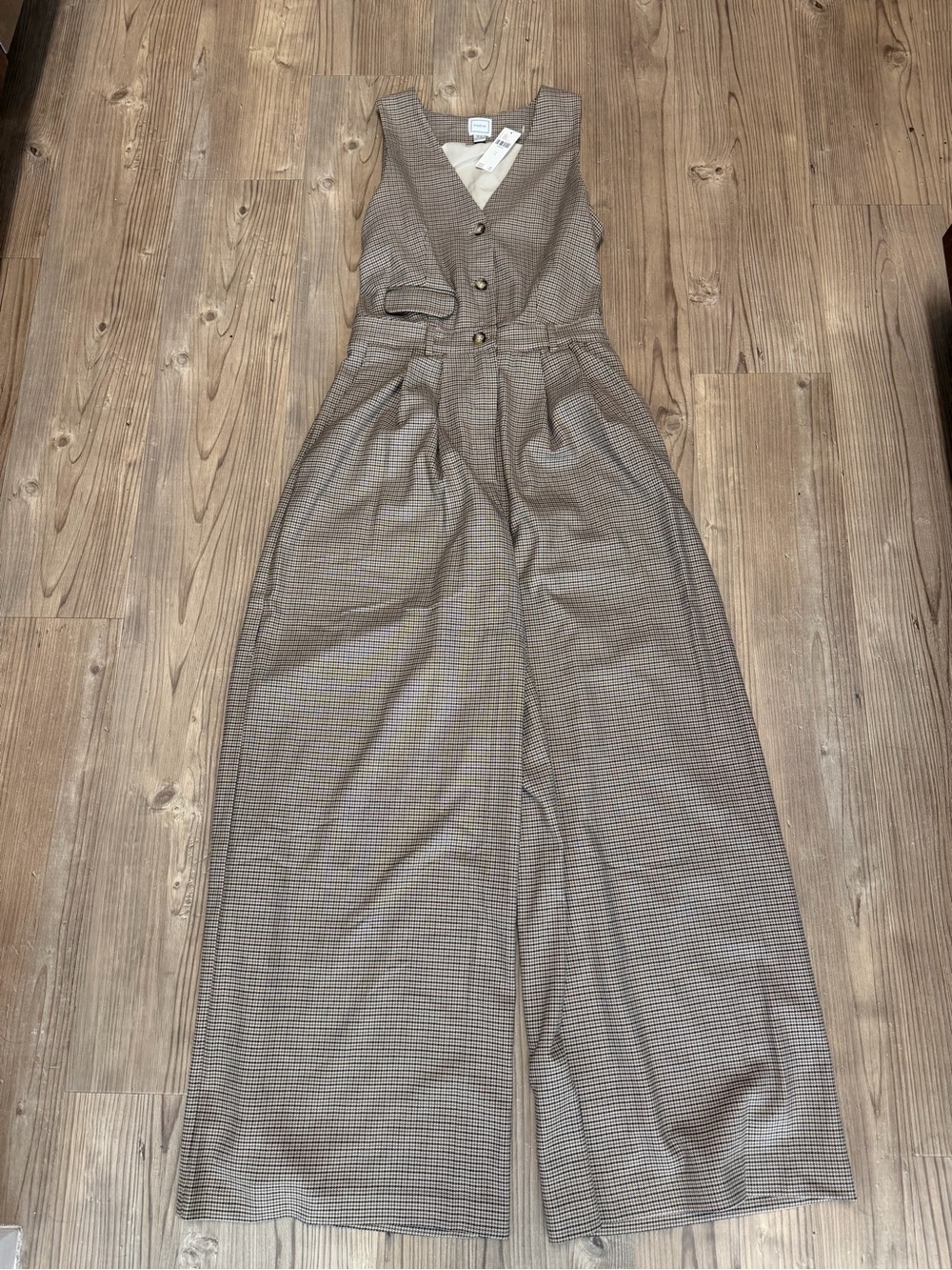NWT anthro wide leg jumpsuit